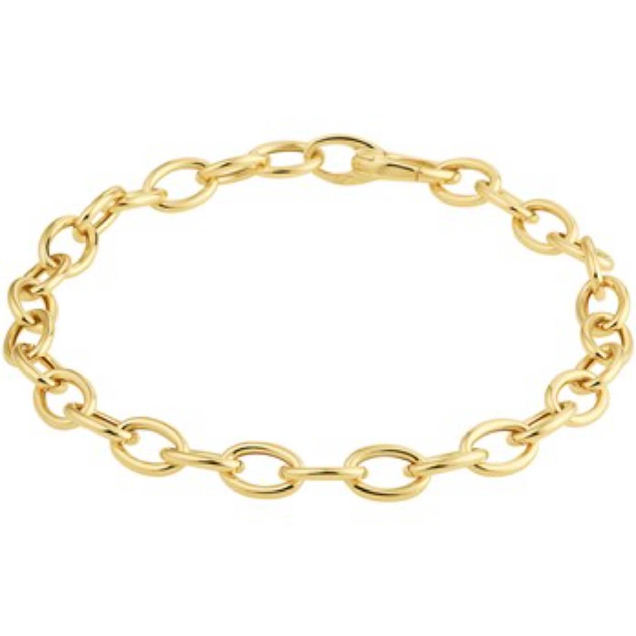 schakelarmband ovale anker op 20 cm lengte