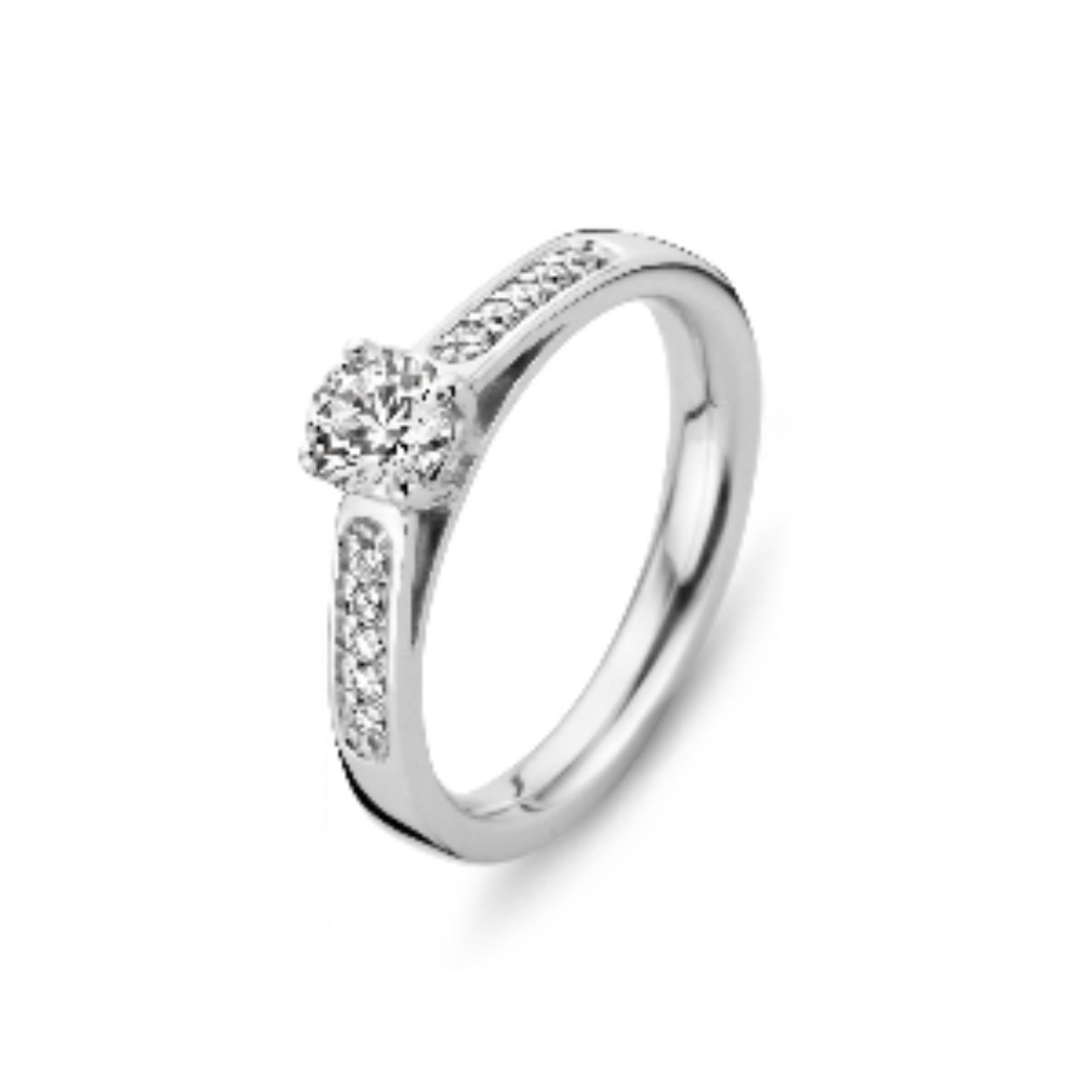 MOMENTS RING ZILVER ZIRKONIA 15123AW/56
