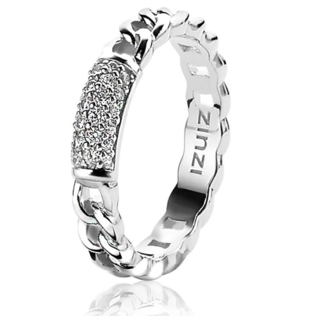 Zinzi zilveren ring stapelbaar gourmet zirkonia mt62 ZIR1247