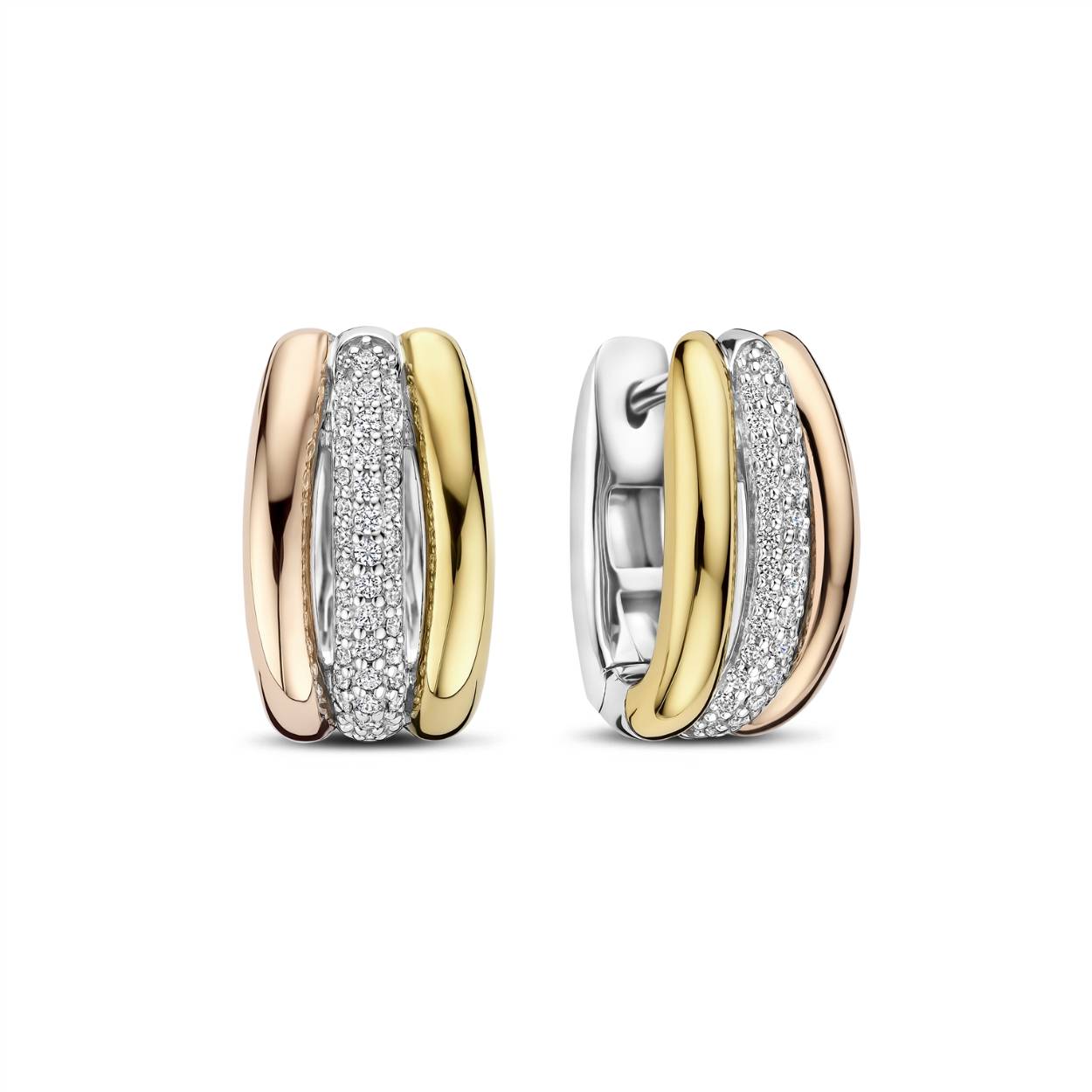 Dit zijn oorringen van het merk Ti Sento Milano.