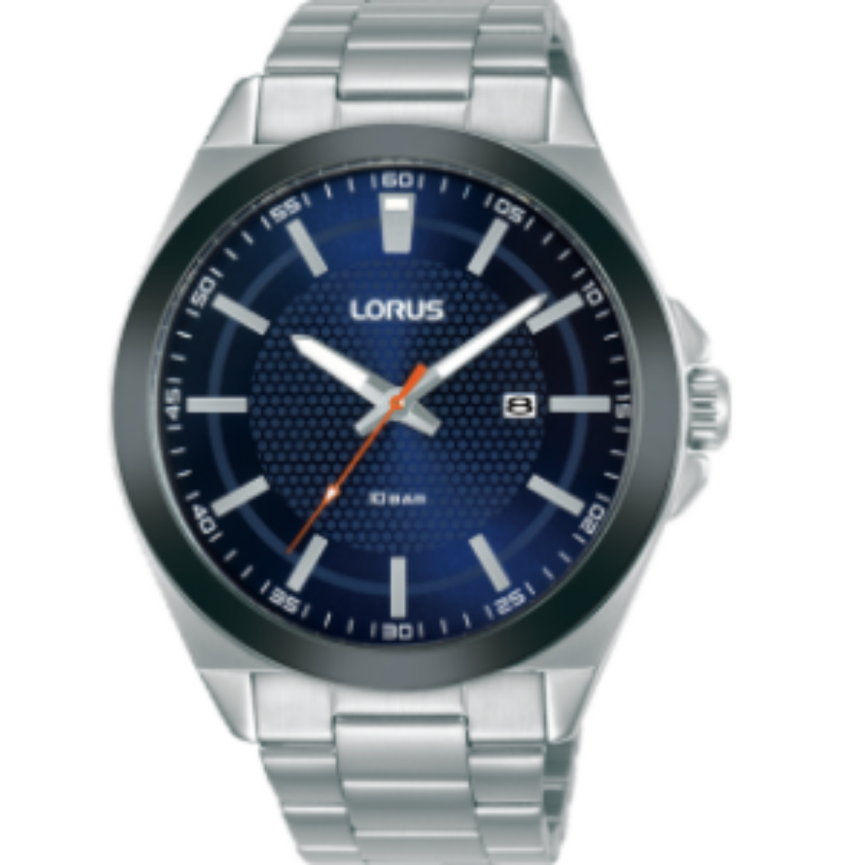 Dit is een herenhorloge van het merk Lorus. Het is een analoog horloge gemaakt van staal. De diameter van de kast is 44 mm en de kast is 9.6 mm dik.