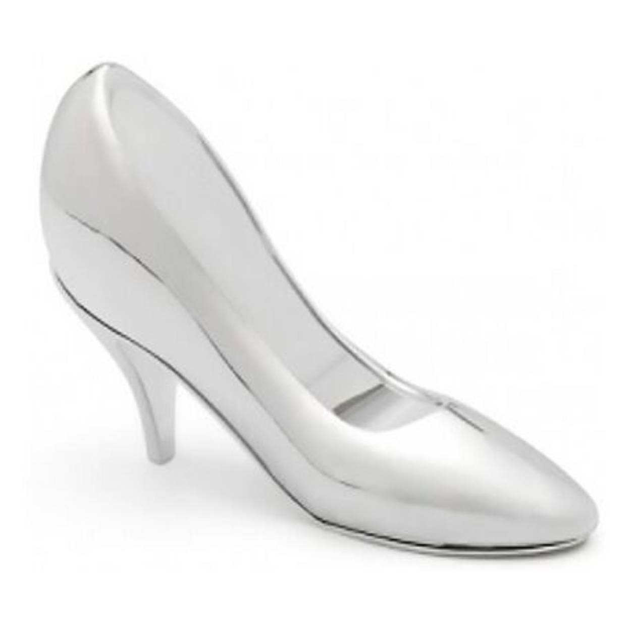 Verzilverd spaarpot pump