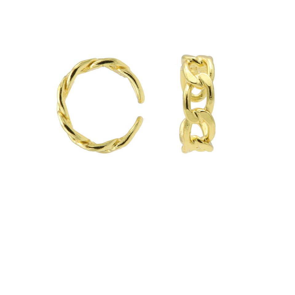 karma Earcuff Plain Chain Goldplated