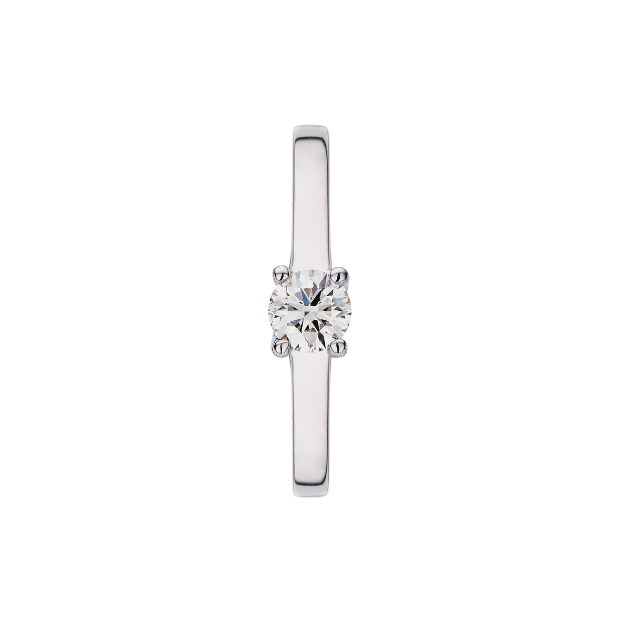 Prachtige ring uit de 'engagement collectie' van Atelier P 
Mix & match je verlovingsring met de 'wedding' collectie en je krijgt een prachtig geheel! 
Deze wit gouden ring (18 kt) genaamd 'José' bevat een centrale diamant van 0,25 ct