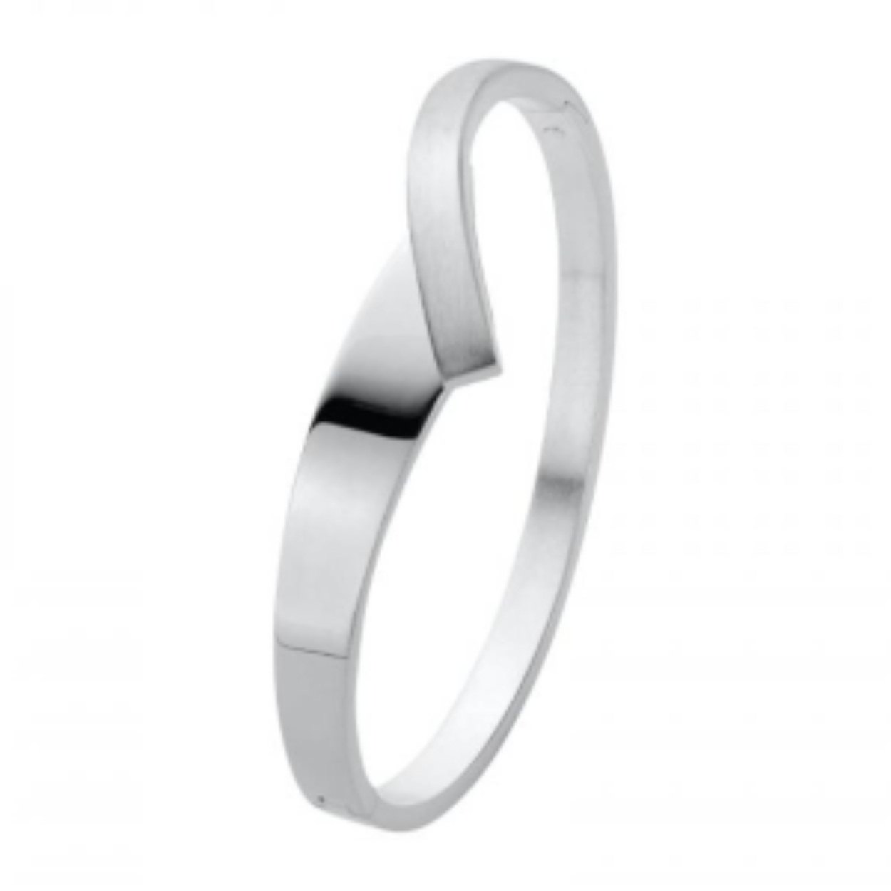 Zilver armband V-model gesatin.