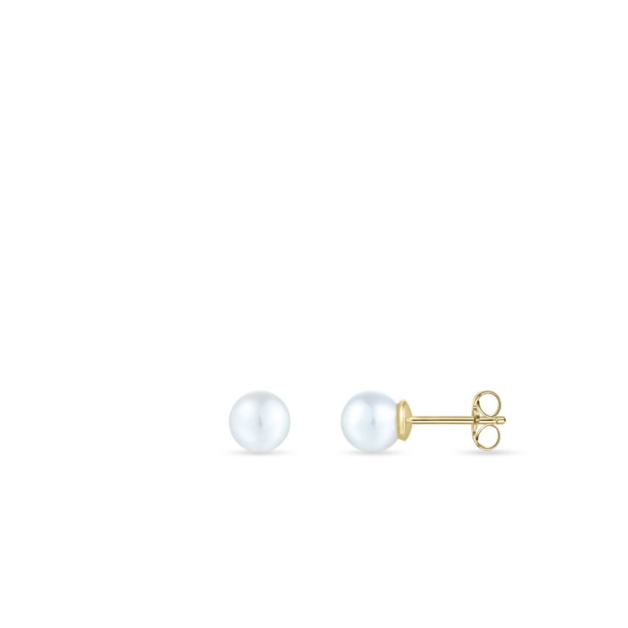 oorsteker 14 karaat goud | 3mm | parel