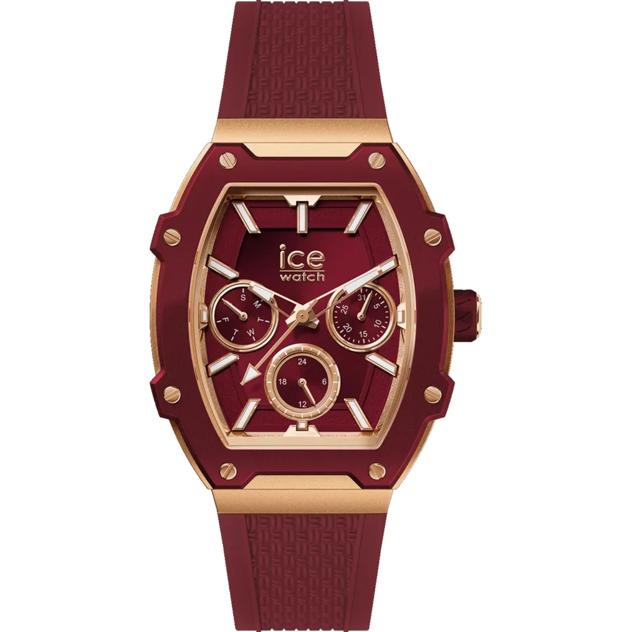 Dit Ice-Watch horloge heeft een kast gemaakt van Aluminium met een diameter van 35 mm en is voorzien van een Rubber band. In de kast bevindt zich een Miyota kwaliteitsuurwerk en is afgewerkt met Mineraalglas.

Het horloge is 5ATM. Dit betekent dat het horloge geschikt is om mee te douchen. Verder wordt het horloge geleverd met 2 jaar garantie.
