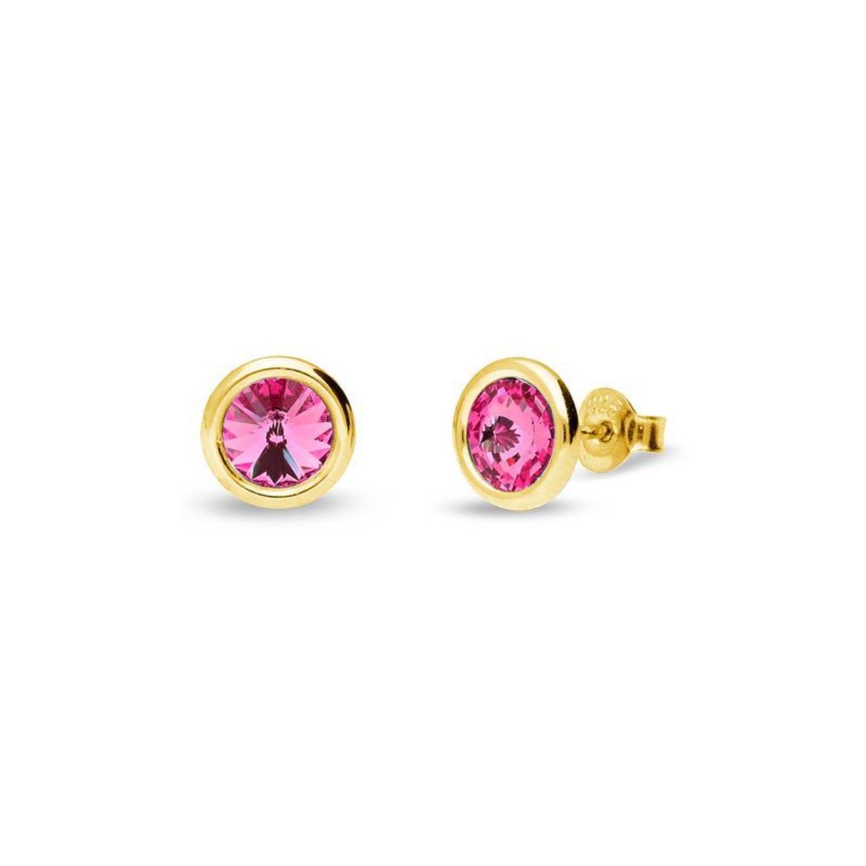 Deze oorstekers zijn van het merk Spark Jewelry en zijn gemaakt van echt zilver met een gold coating.