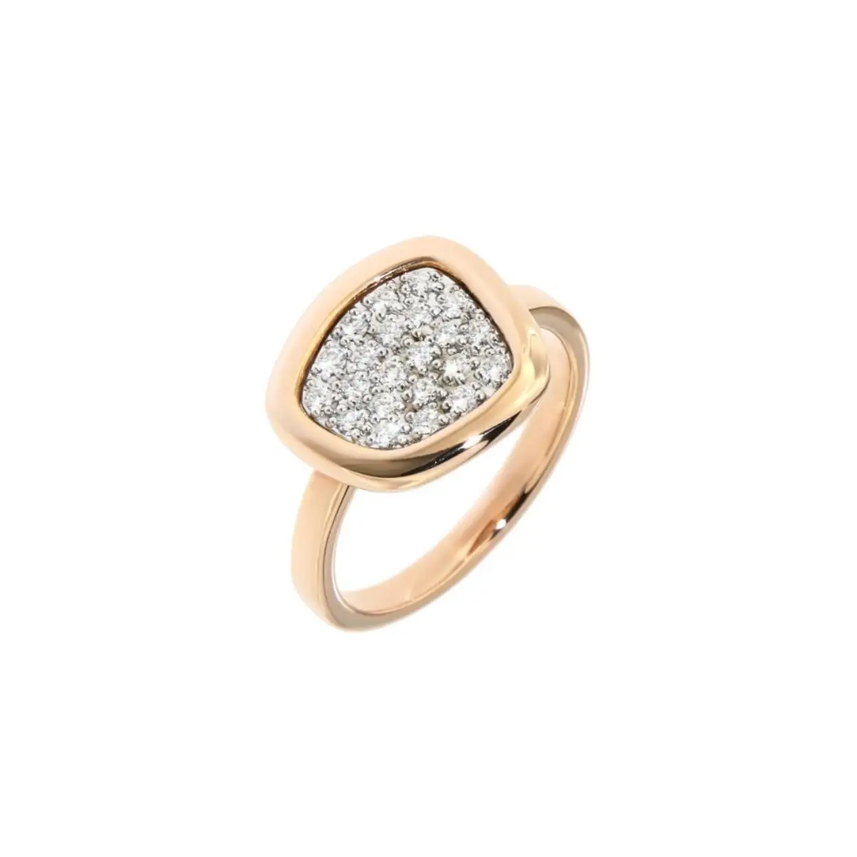 Gouden ring Peroni & Parise modern 18kt. 0.27ct VS G mt.54