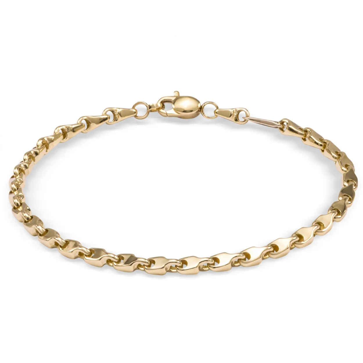 14krt gouden armband van het merk Monzario. De armband heeft een lengte van 19.5cm.

Tevens leverbaar bijpassend collier.