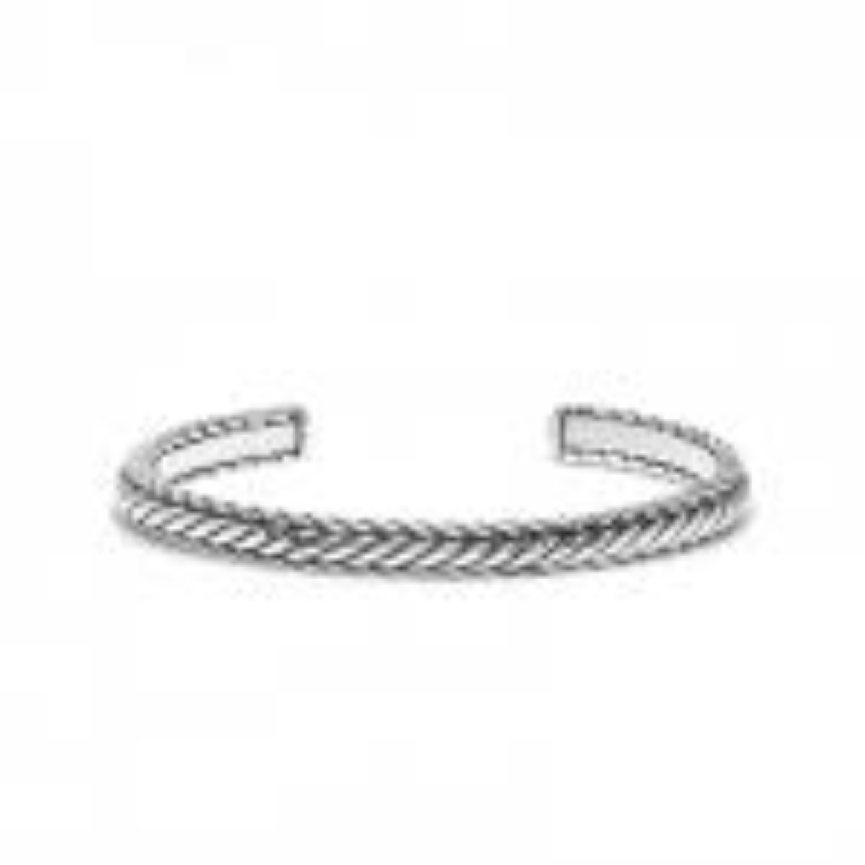 massief 925 zilveren cuff. 6mm breed. Maat L