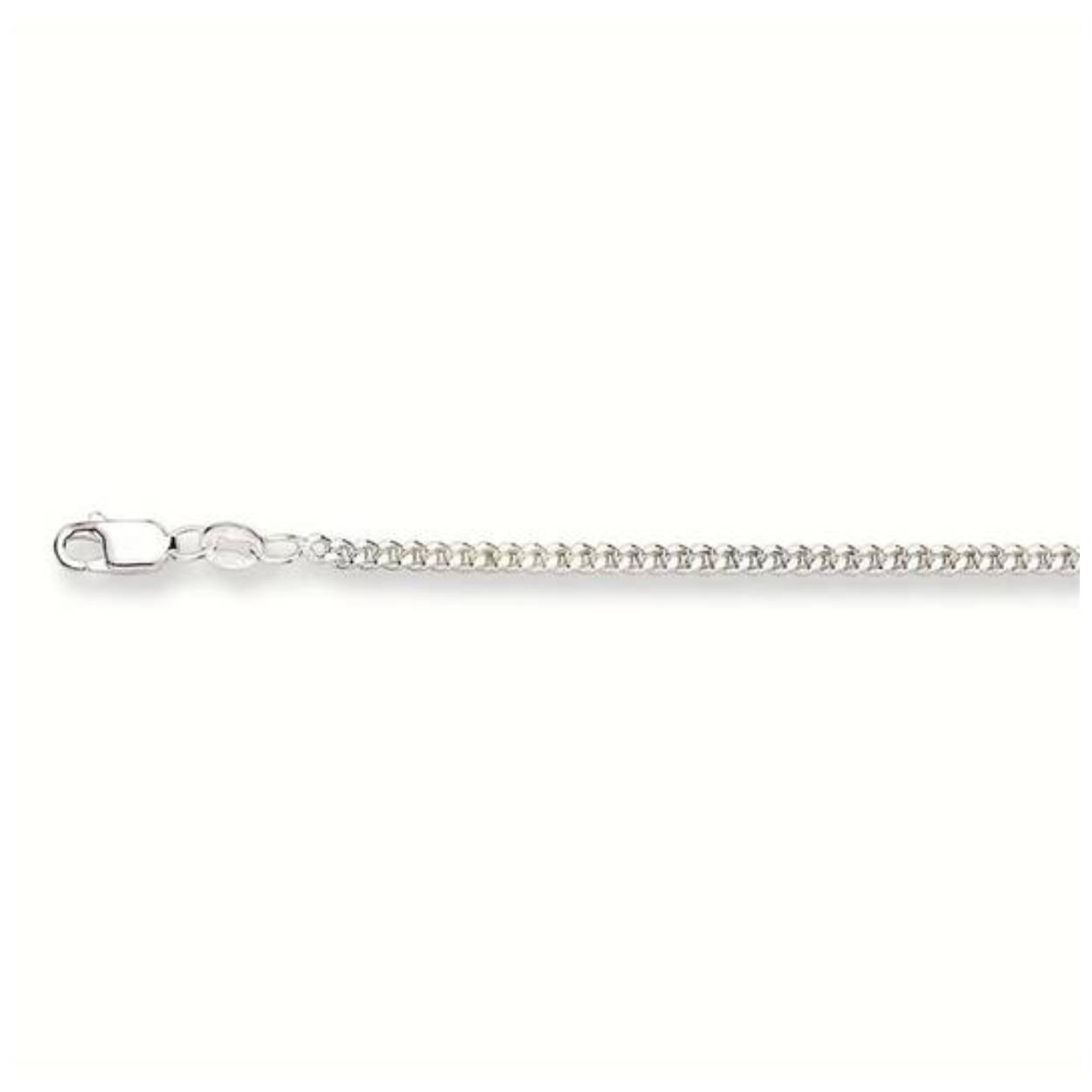 Zilver gourmet collier 38cm - 2.5 mm