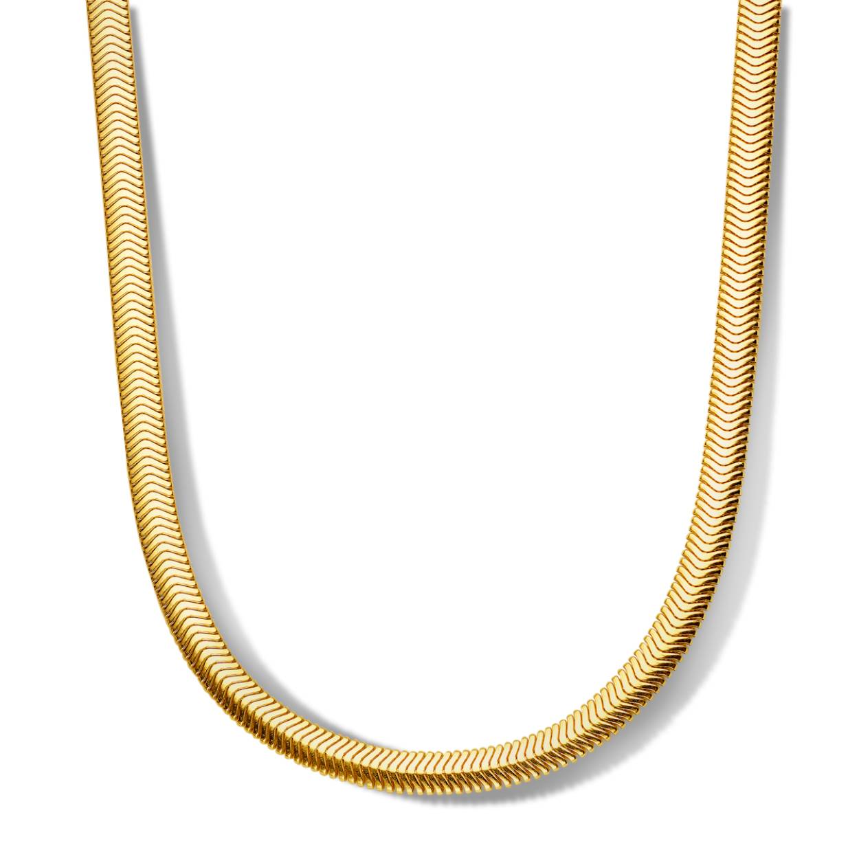 Zilveren 18 karaat vergulde ketting 40+5cm Naiomy Moments