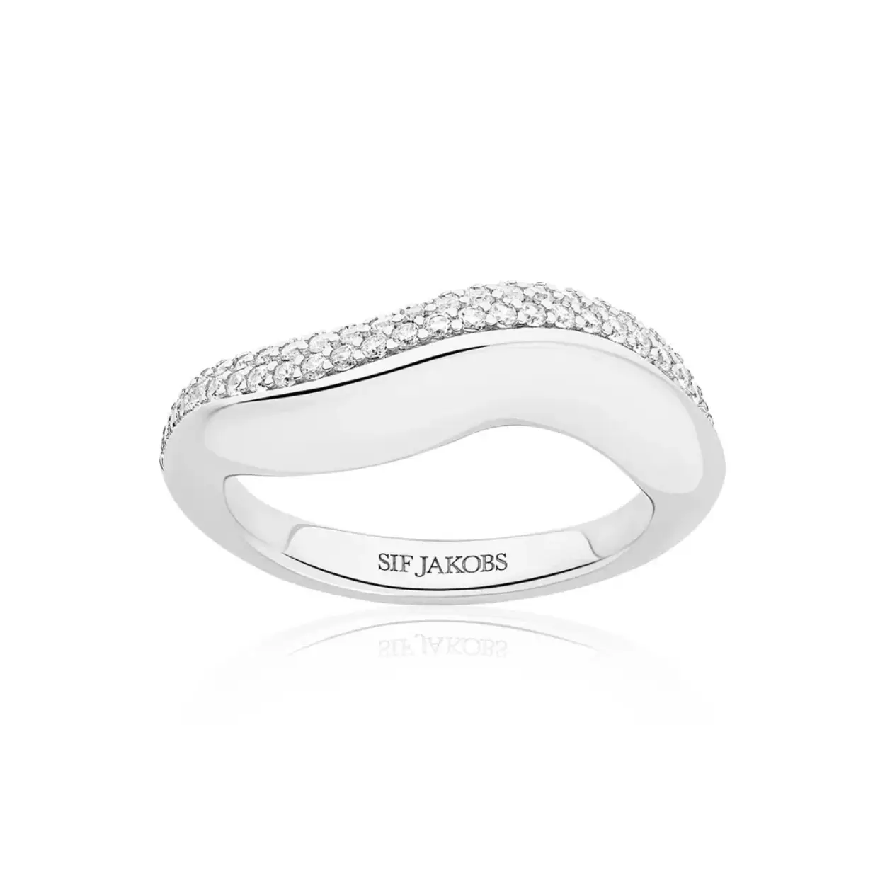 Sif Jakobs "Glorenza" zilveren ring met zirkonia's