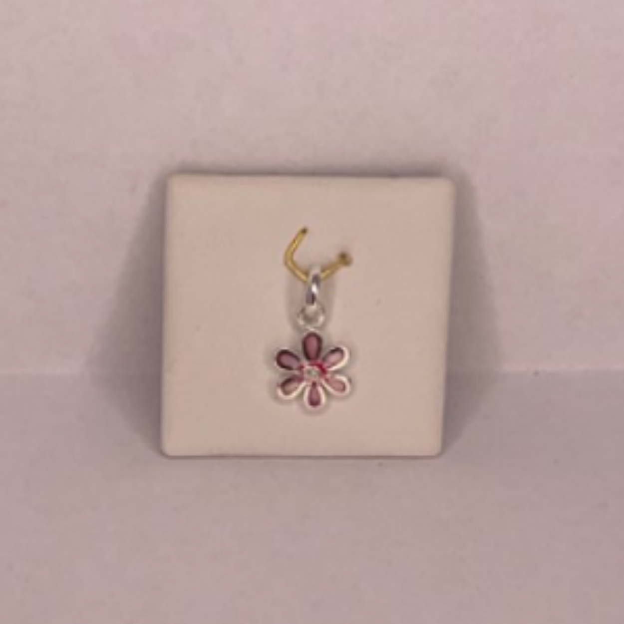 Zilver hanger bedel/bloem
