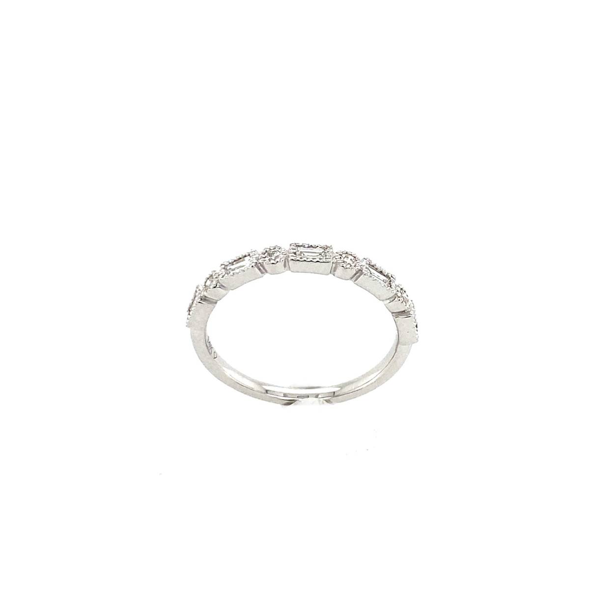 witgouden damesring met diamant 0.25crt