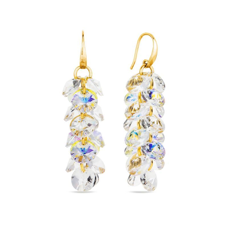Maak je looks compleet met deze prachtige Aurora Borealis/kristal Studs Oorbellen van SPARK Jewelry voor dames. De artikelcode is KWDG6428CAB.