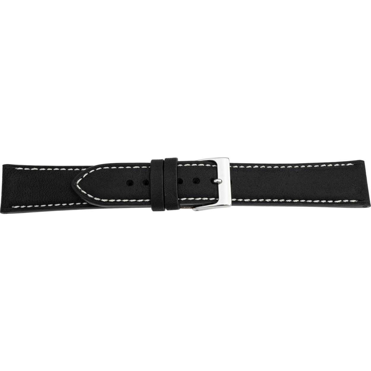 PREMIUM leren horlogeband antelope zwart