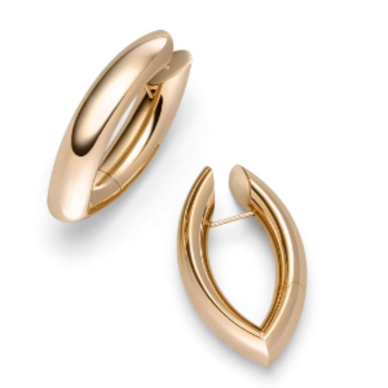 ROSEGOUD 18 KT ISABELLE FA OORRINGEN NAVETTE OVAAL 44424