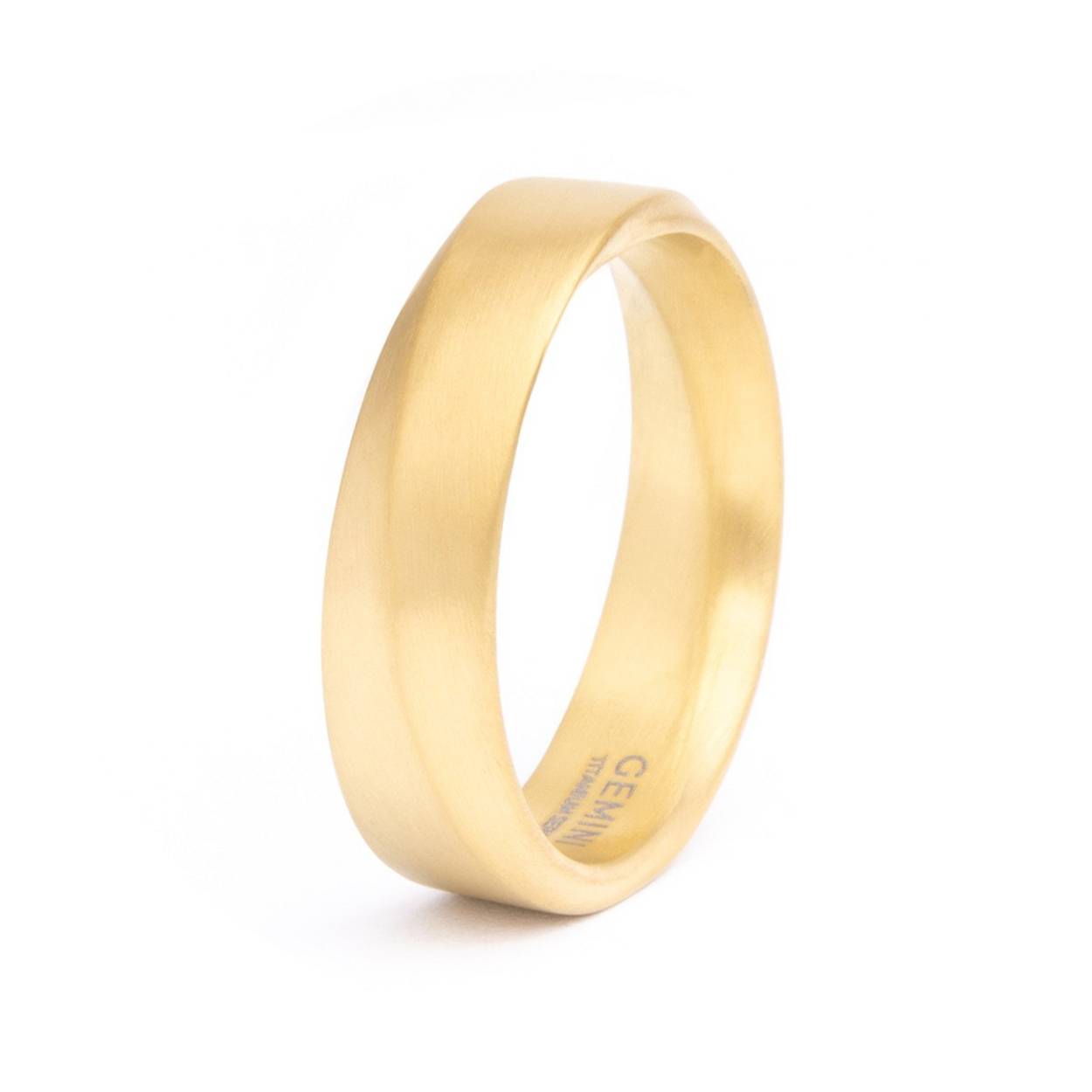 Titanium ring met een zwarte kleur uit de Gemini Collectie. De maat van de ring is 68.