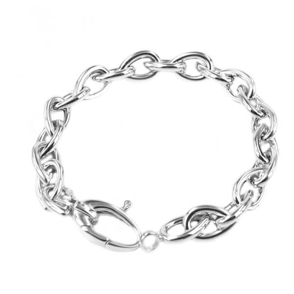 Zilveren schakel ketting
Lengte: 45cm