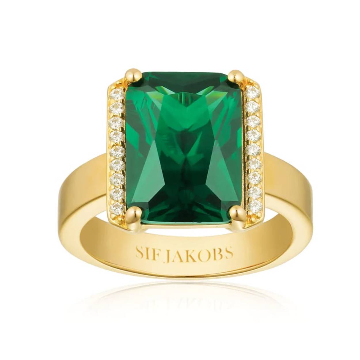SJ-R42267-GCZ-YG-56 ring zilver plaqué