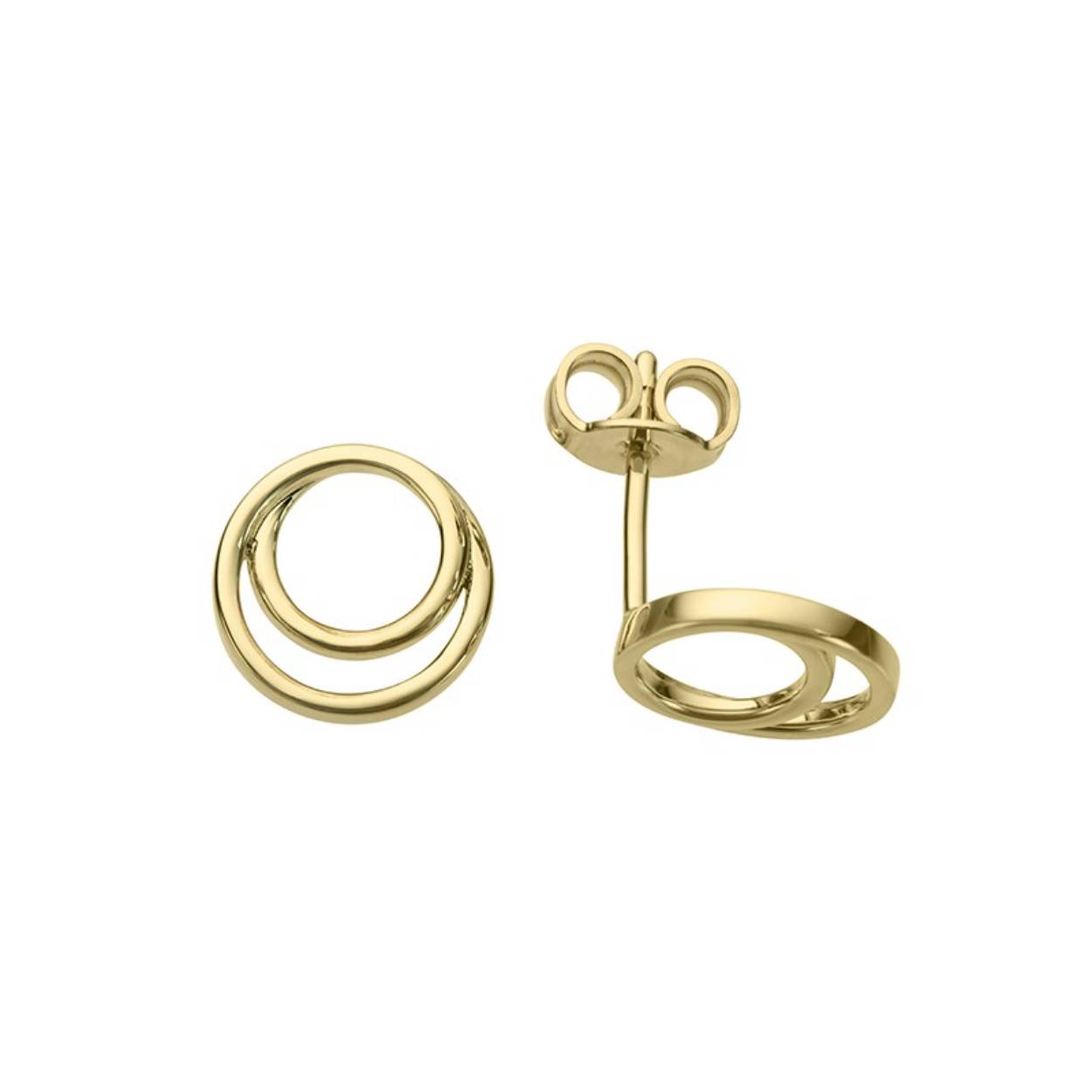 Geel gouden oorstekers (18 kt)
Diameter: 10 mm
Bijhorende hanger en ring ook verkrijgbaar
De prijs kan variëren naargelang de goudprijs