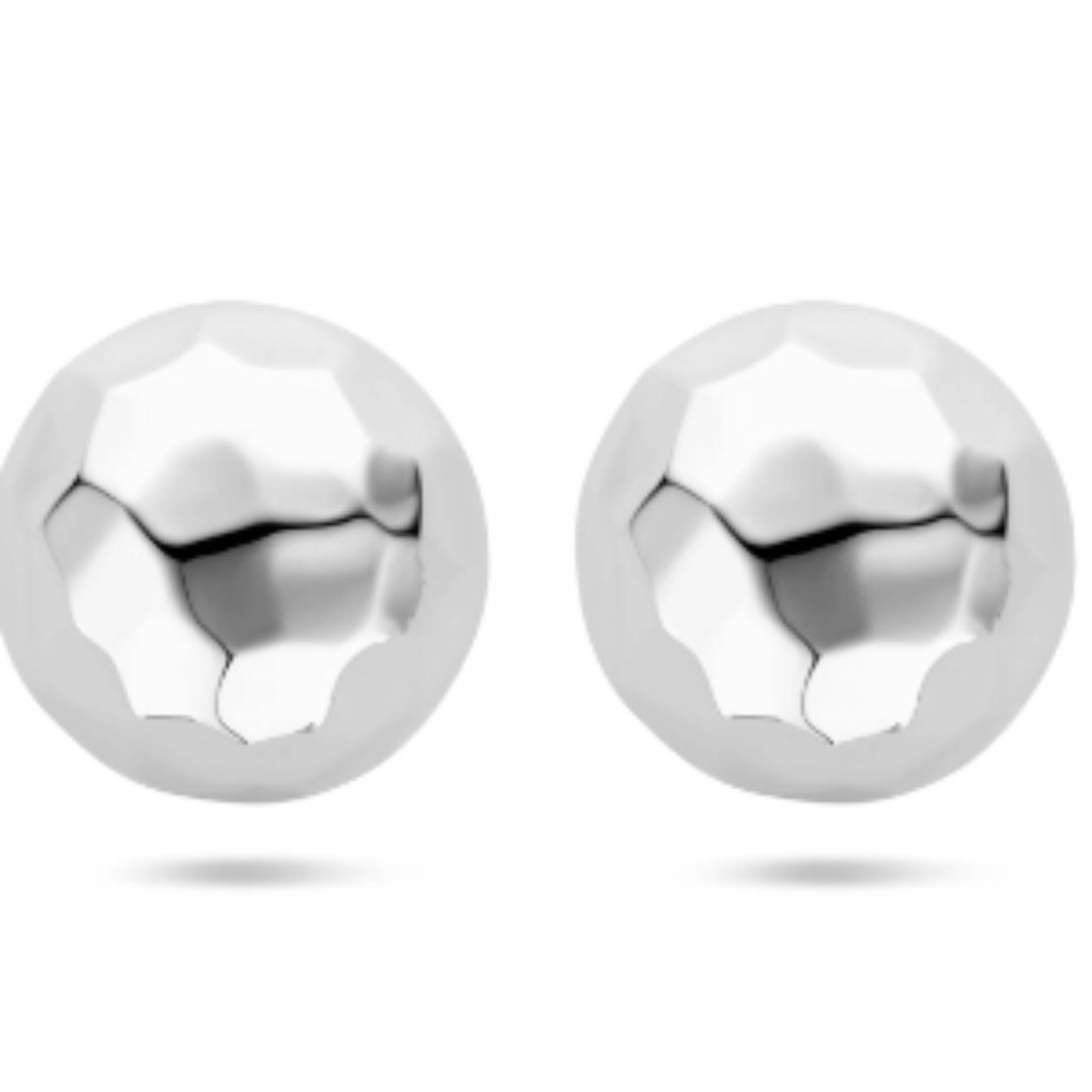 Gerhodineerd 925 zilveren oorknoppen met een diameter van 30mm.
