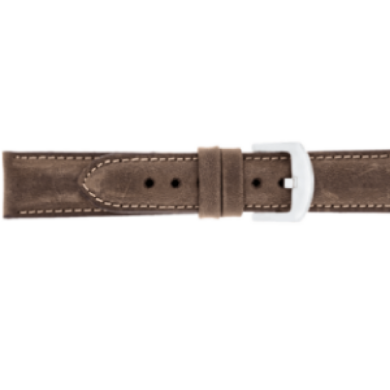 Horlogeband leder 22mm Vintage Bruin XL