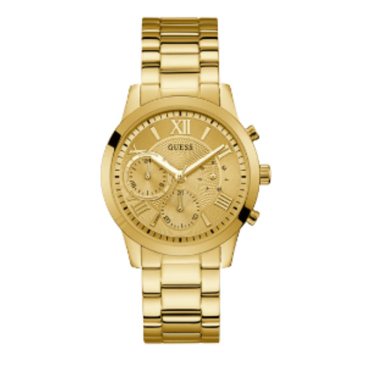 De goudkleurige Solar dames horloge is verfijnd en elegant en heeft een subtiele uitstraling. Het horloge  past bij elke outfit. Het horloge heeft een ronde kast met een diameter van 40 mm. De schakelband sluit middels een vouwsluiting die zorgt voor extra draagcomfort. De wijzerplaat met Romeinscijfers is goed zichtbaar door het heldere mineraalglas. Het horloge is tot 5 ATM waterdicht en heeft een band lengte van 19 cm. Model: W1070L2