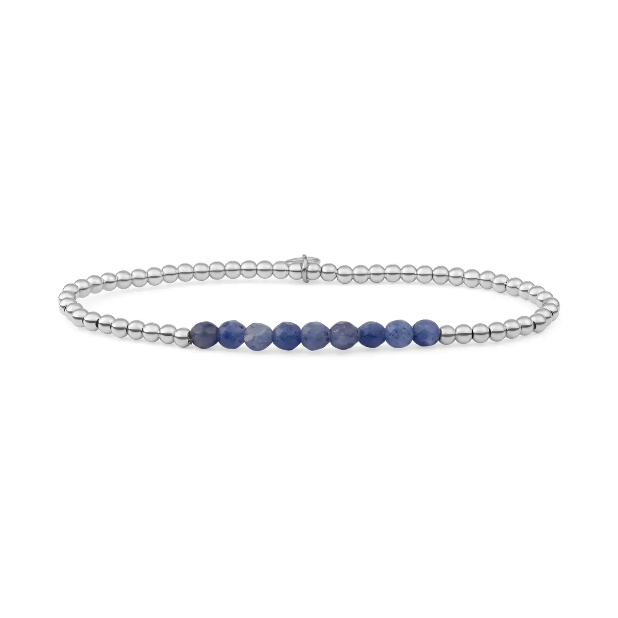 SPARKLING JEWELS ARMBAND ZILVER SODALITE