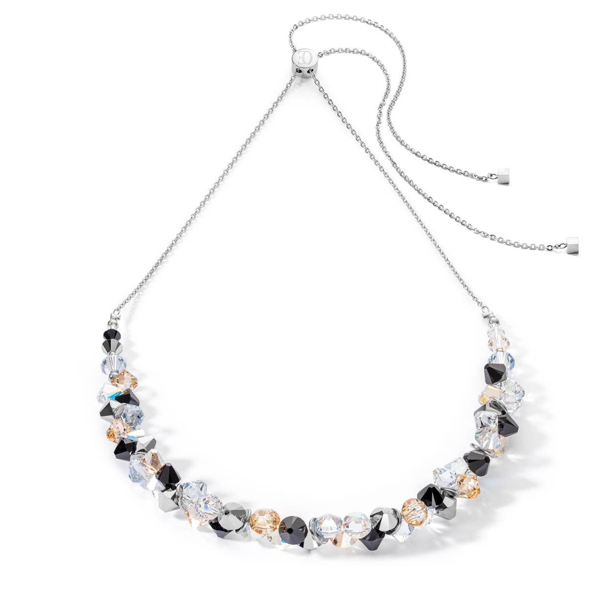 Coeur de Lion collier met crystal. Door middel van het verlengkettingtje is het op verschillende lengtes te dragen.