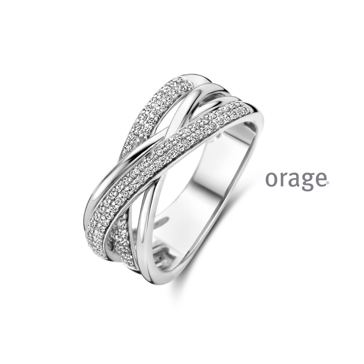 Zilveren ring met zirkoon
BA031
