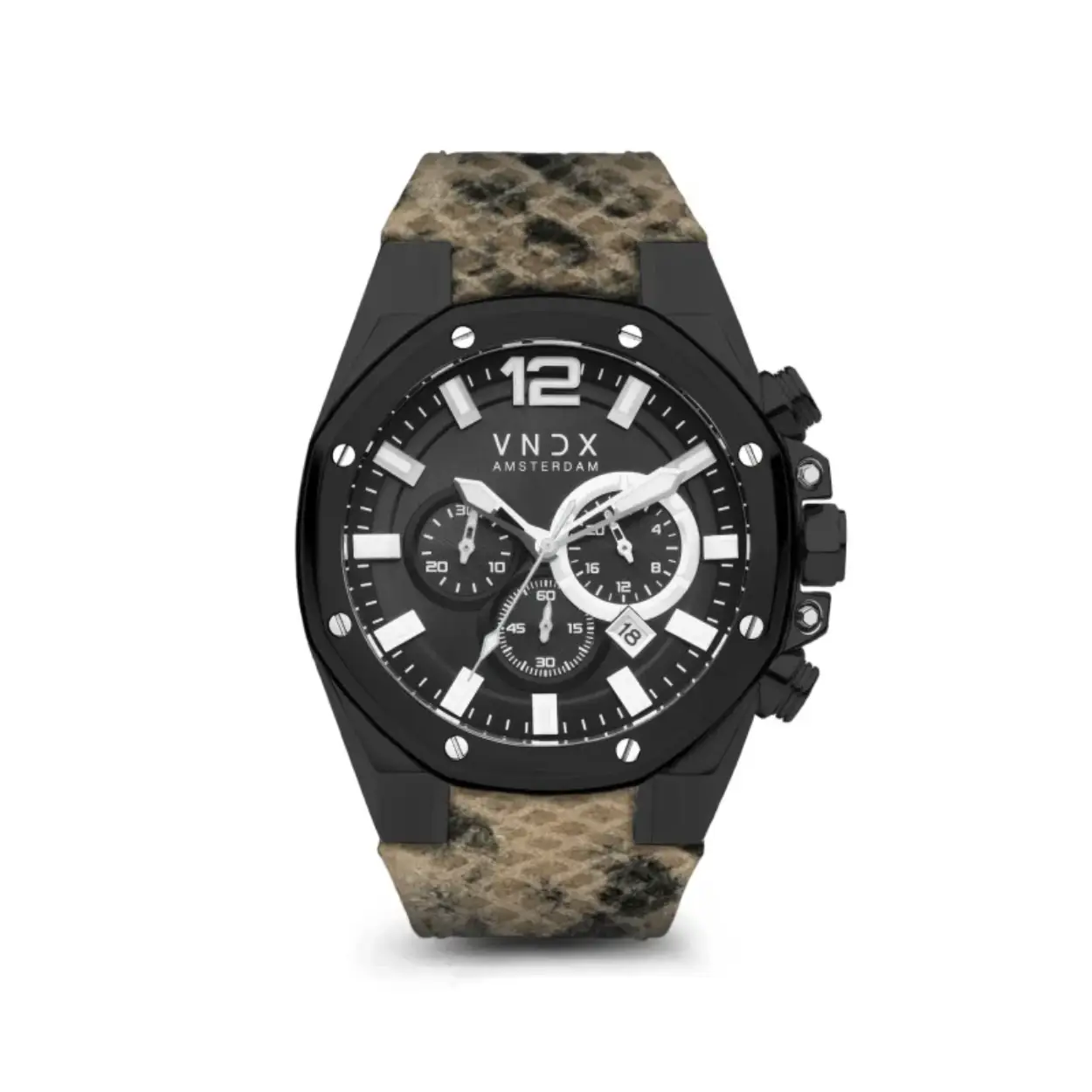 VNDX Horloge Wise Man Winter Luxury zwart