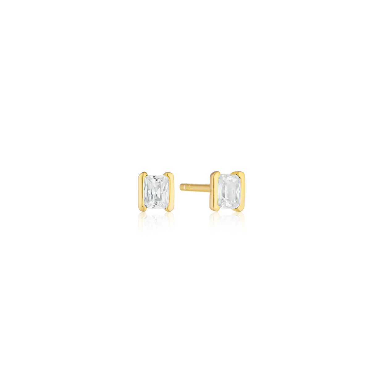 Oorbellen met zirconium plaqué SJ-E42250-CZ-YG