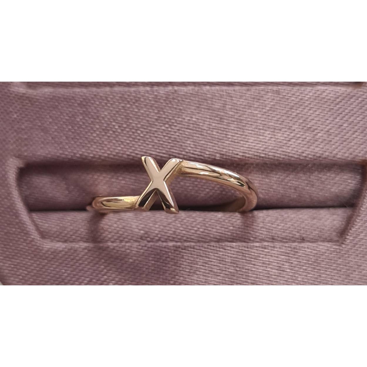 18krt Geelgouden ring X