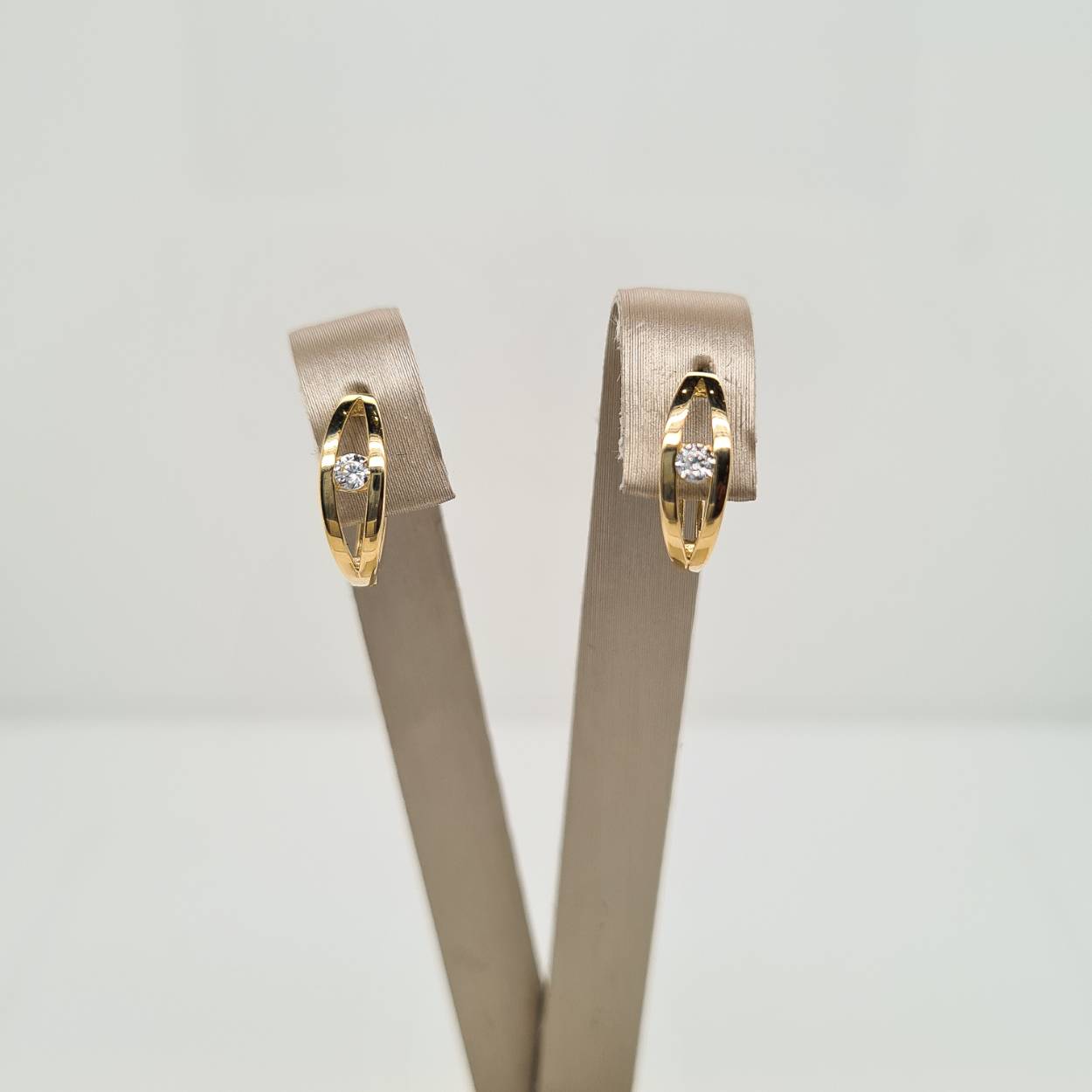 14krt gouden oorsieraden met zirkonia