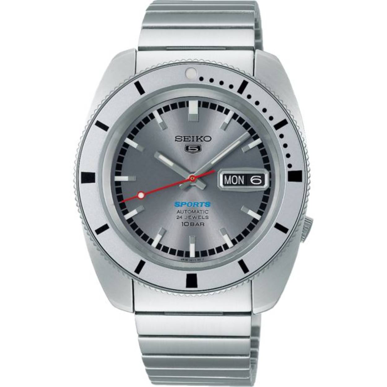 Dit Limited Edition Seiko horloge behoort tot de Seiko 5 Sports collectie.
Referentienummer: SRPL03K1 

De Seiko is voorzien van een Kaliber 4R35 uurwerk en de kast is gemaakt van edelstaal. Het horloge heeft een diameter van 38,5 mm en is getest op een waterdichtheid van 20 ATM / 200 meter.

