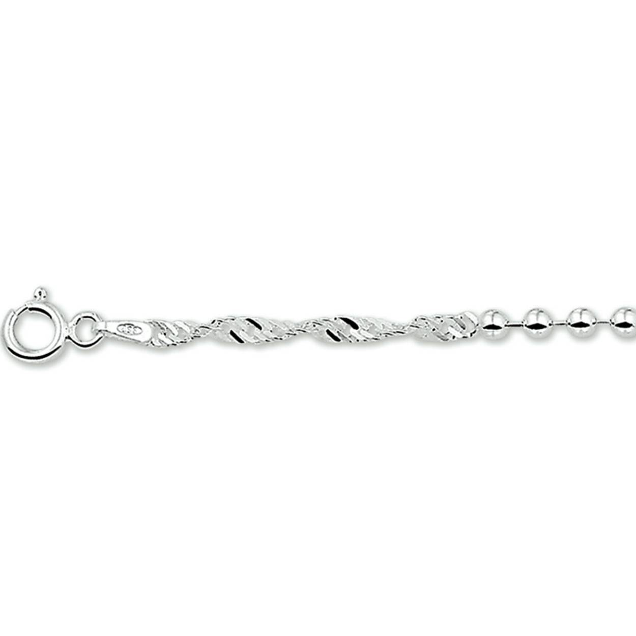 Zilveren armband 18cm
