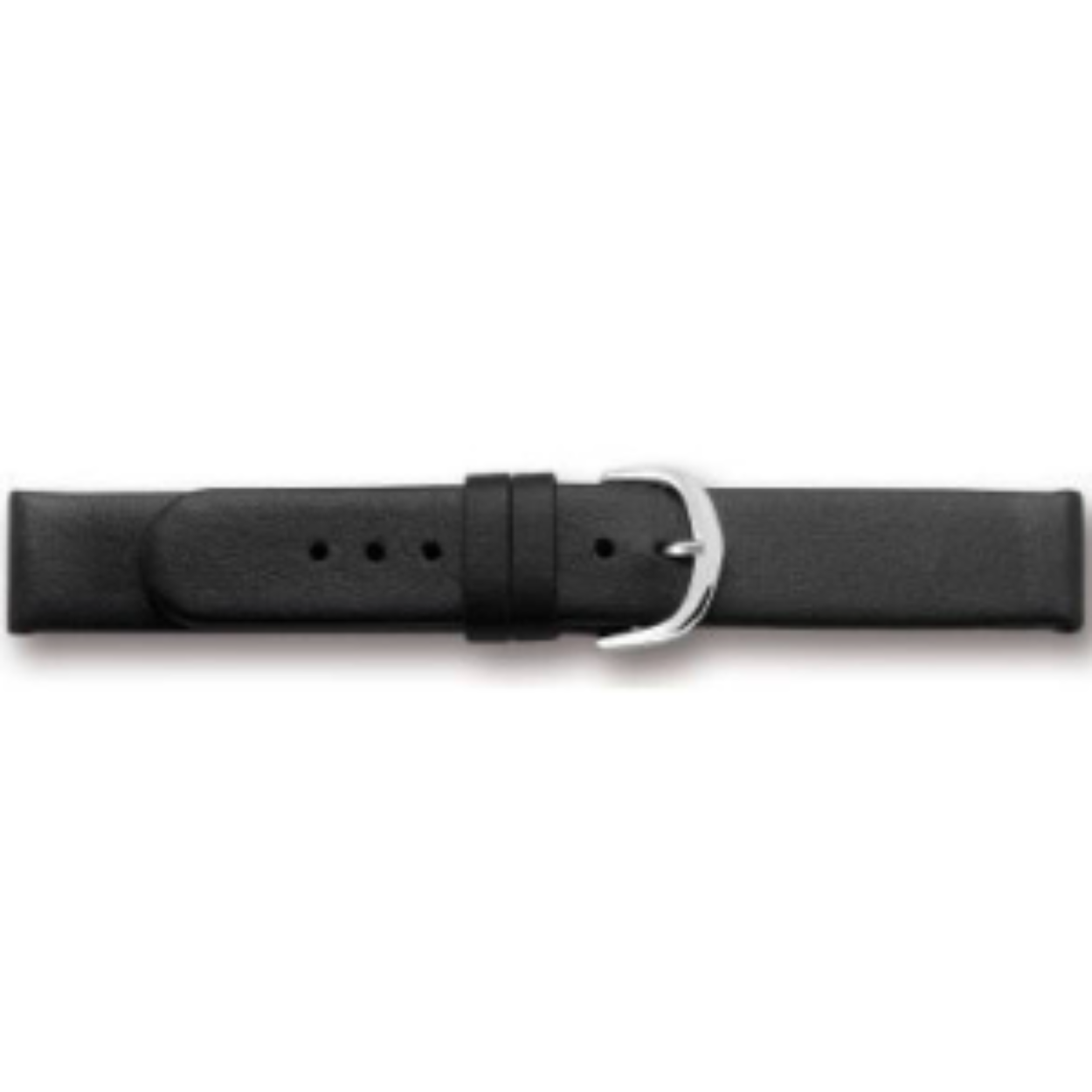 Horlogeband zwart XL 20mm