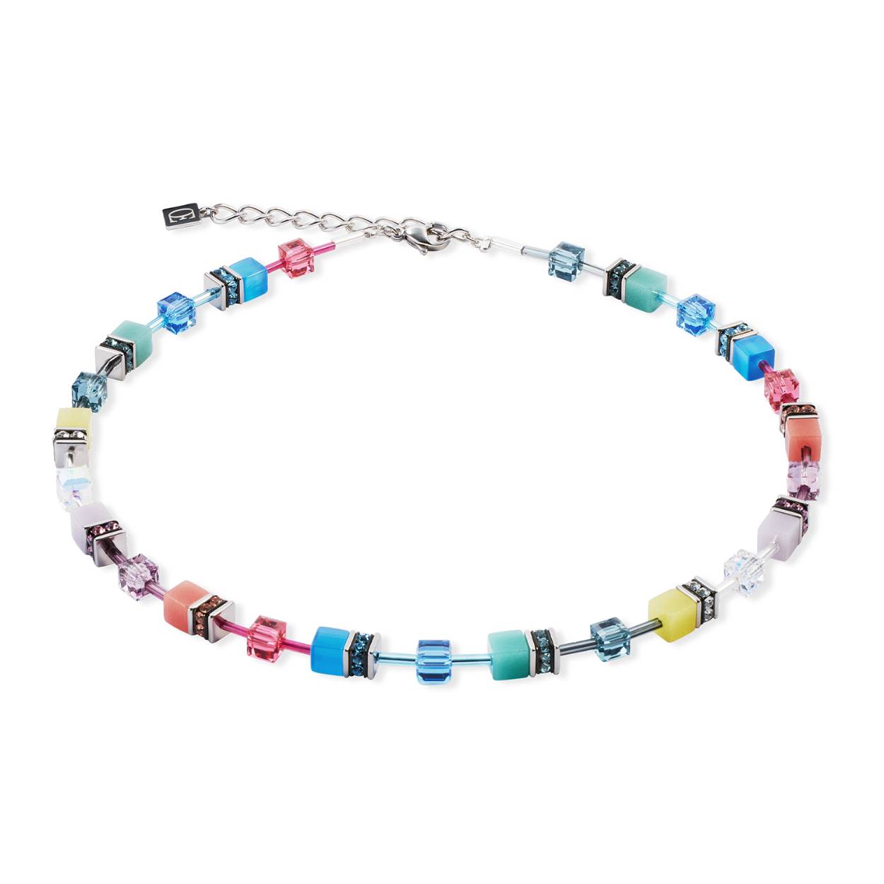 Coeur de Lion collier Multi Silver 2838/10-1517
Met Swarovski en Polaris in verschillende kleuren
