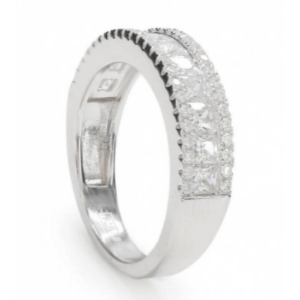 ZILVEREN ZIRCONIA RING MET CENTRALE RAI