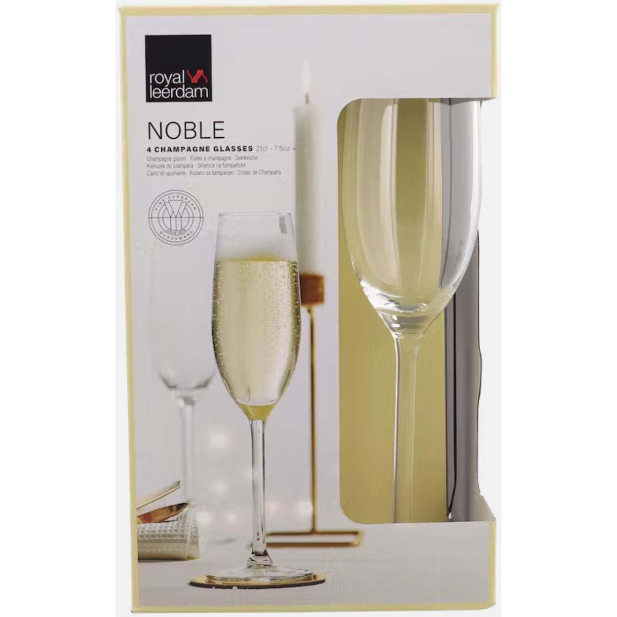Royal Leerdam 4 Champagne Glasses