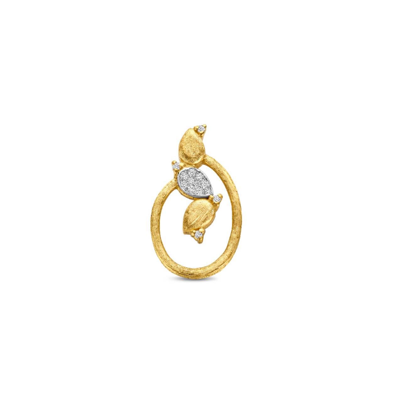 Transformatie hanger goud 18kt met diamant