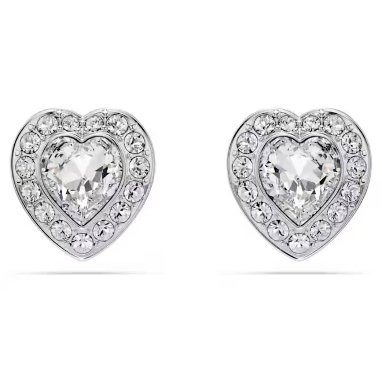 Twee harten komen samen in dit vreugdevolle paar Swarovski-oorknopjes. De oorknopjes met een rodium toplaag zijn voorzien van een hartvormig kristal, omringd door een glinsterende halo van helder pavé. Combineer ze met de bijpassende hanger voor een stralend en liefdevol geschenk.
Artikelnr.: 5720859
Collectie:  Ariana Grande x Swarovski
Formaat: 1 x 0.9 cm
Materiaal:  Kristallen, Rodium-verguld
Kleur:  Wit
Gewicht (individueel product):  2.55 g