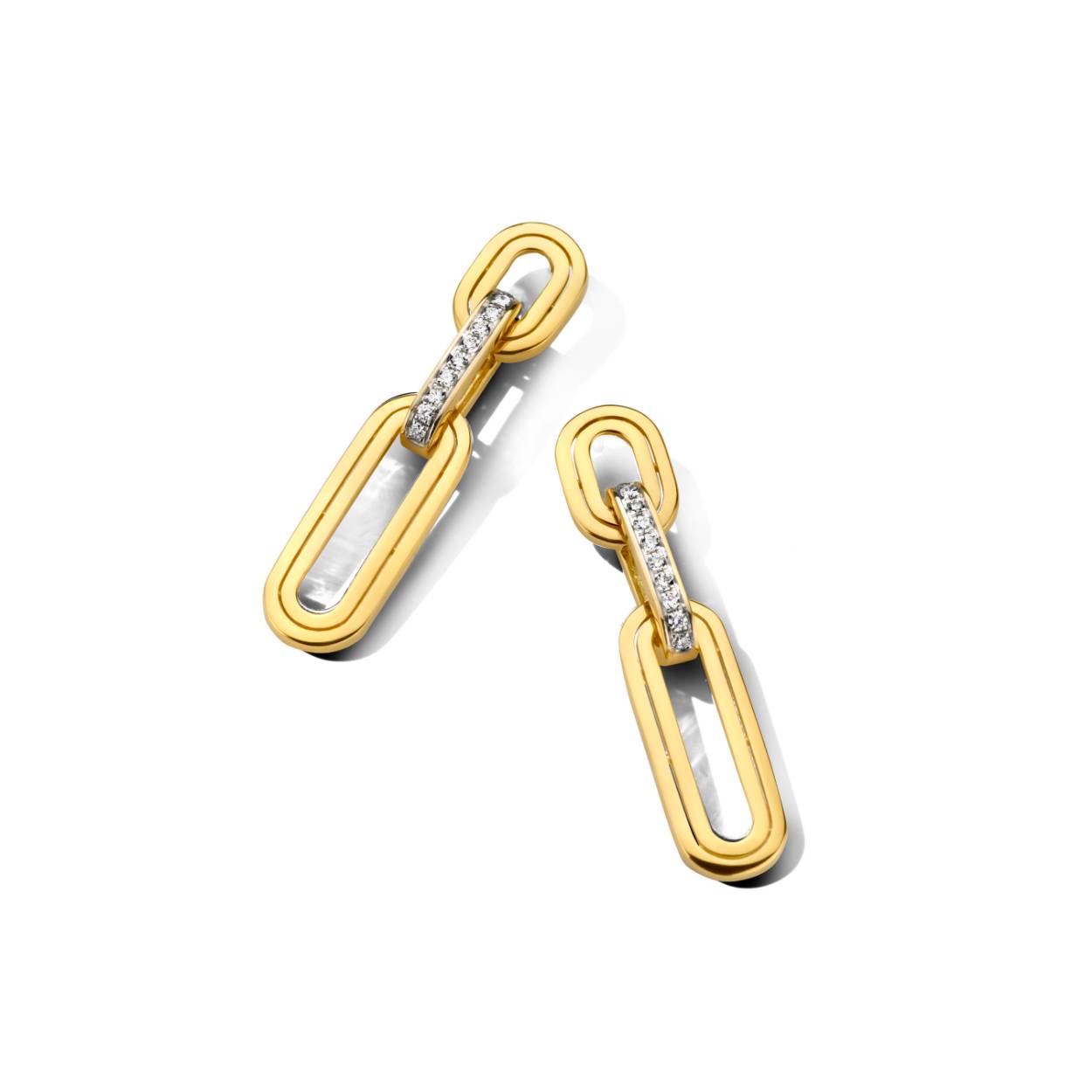 Oorbellen GG 18kt 0.18ct brilj