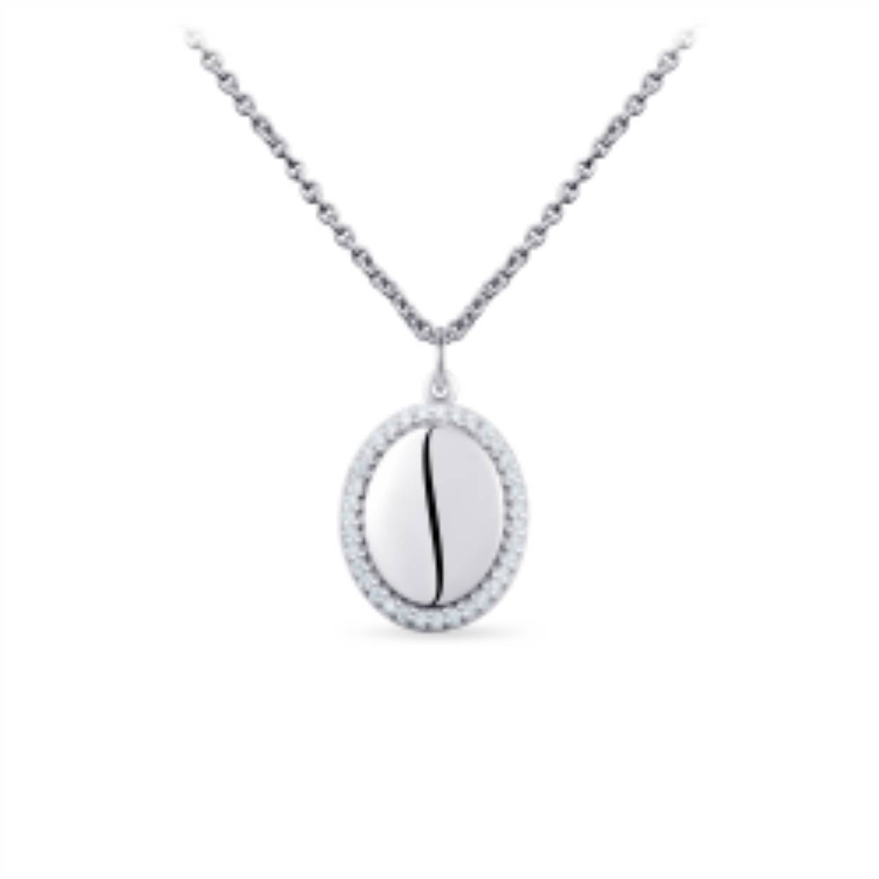 Graveerbaar collier | hanger 13 mm | 42 + 5 cm N1100