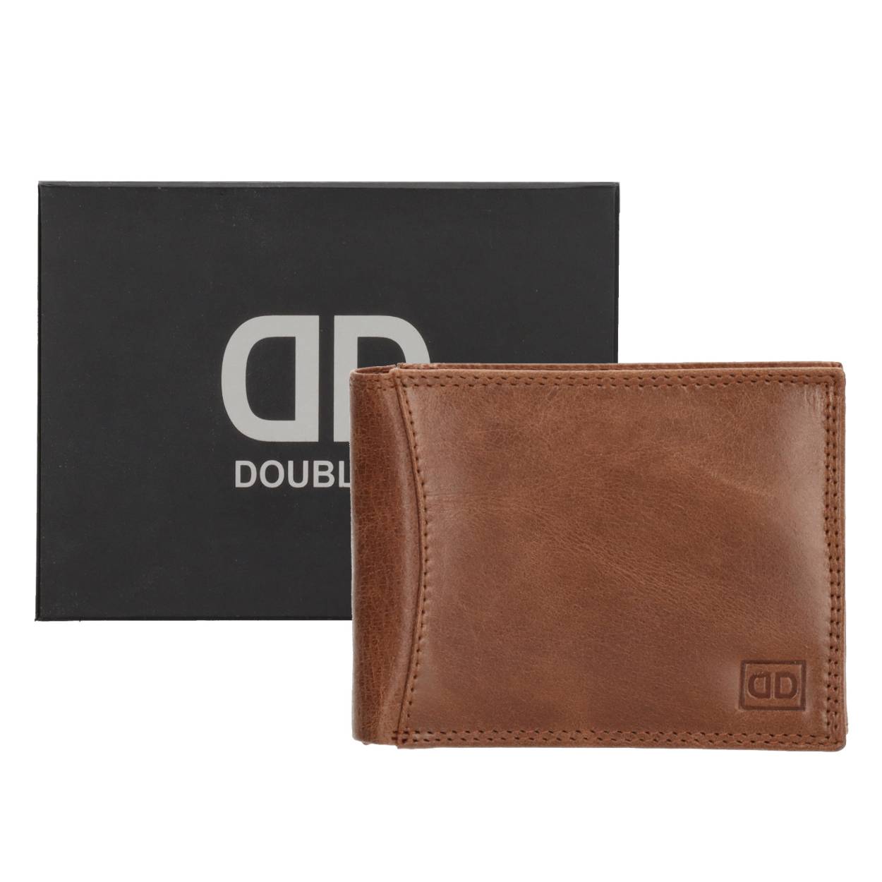 Leren bilfold portemonnee van Double D