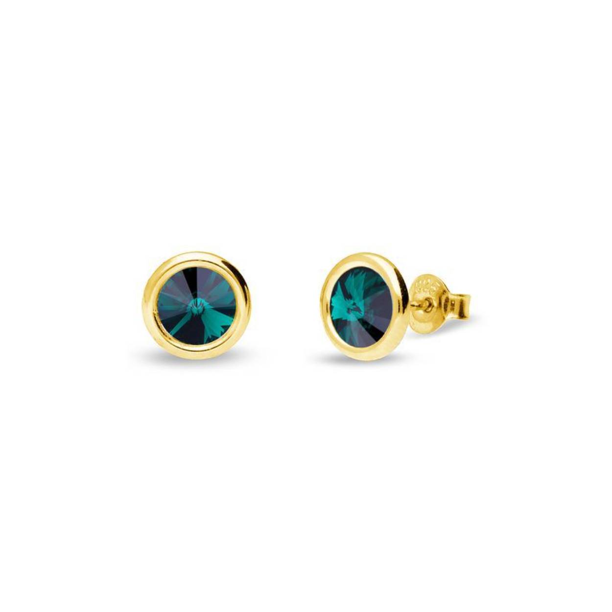 Deze oorstekers zijn van het merk spark jewelry en gemaakt van echt zilver met een gold coating.
