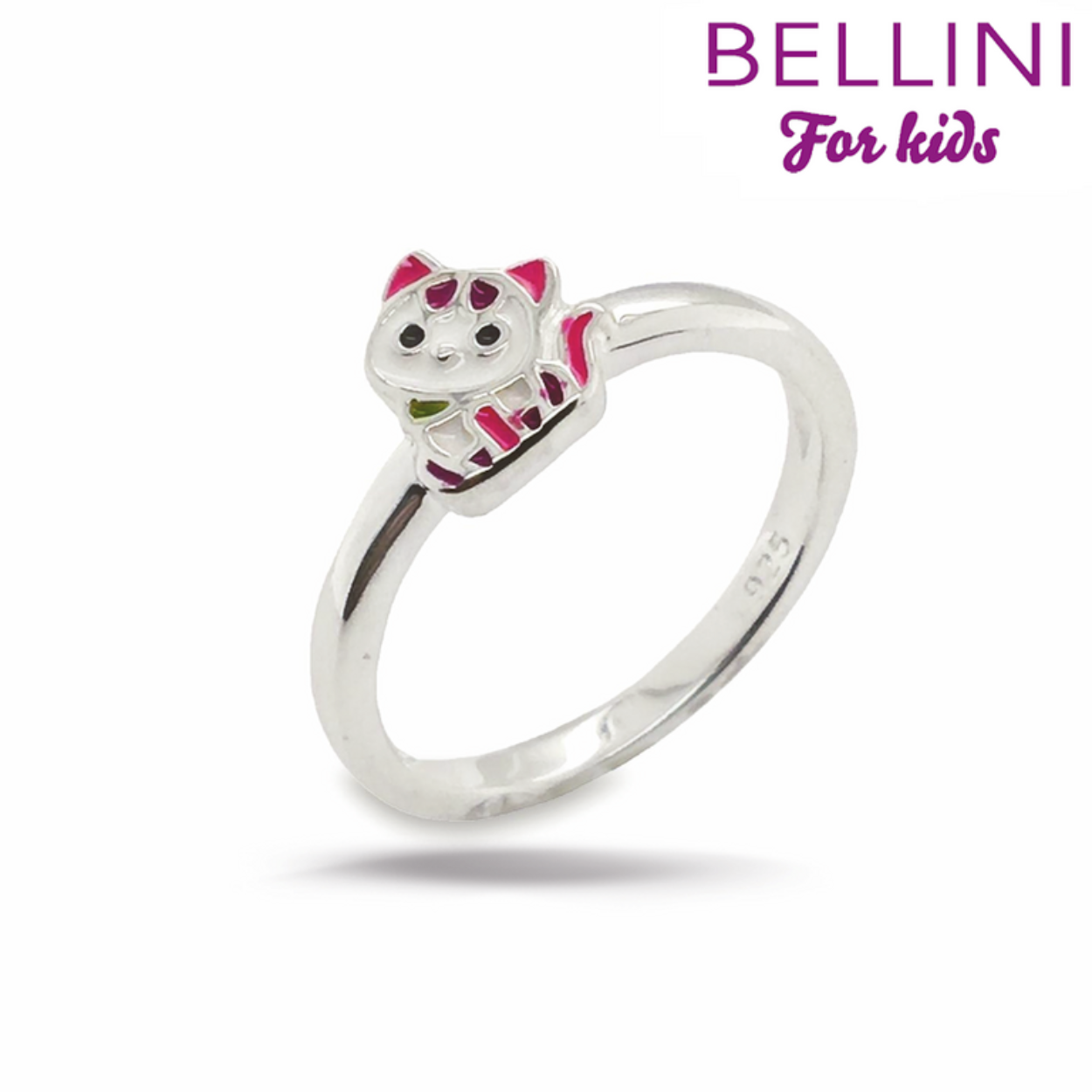 Bellini zilver ring poesje
